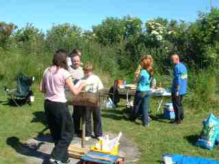 Club members meet for a barbeque
