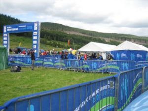 The finish area in Glen Affric