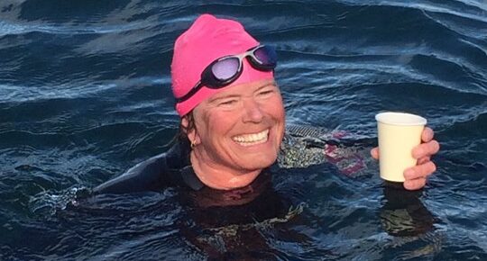 Saartje swims East Lothian coastline