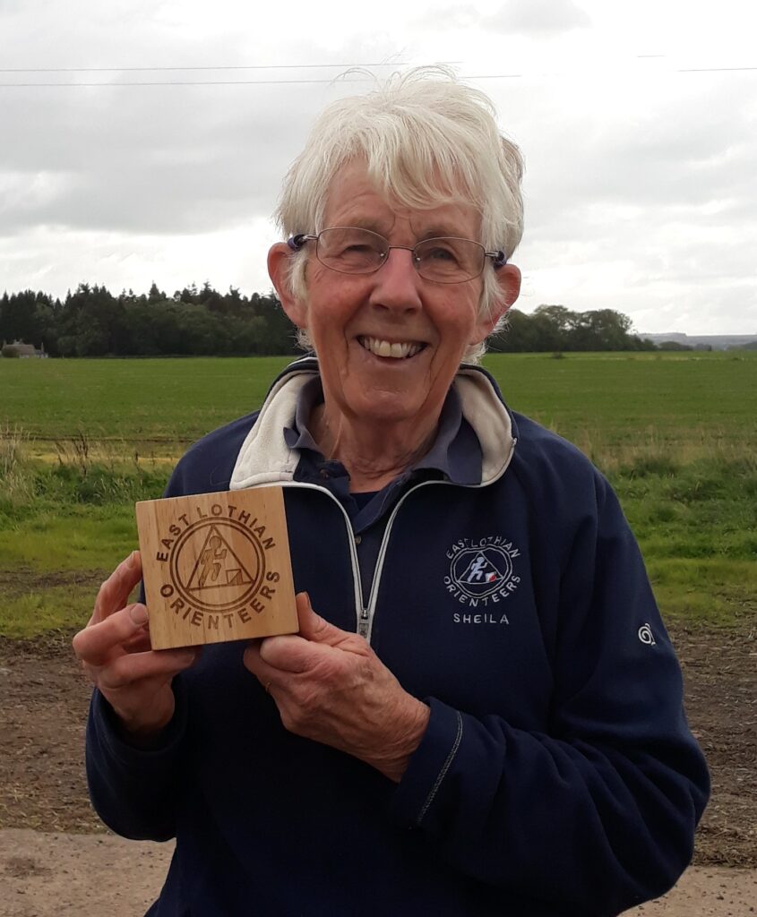 Sheila with her trophy